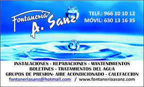 Fontanería A. Sanz - Fontaneros en Alicante